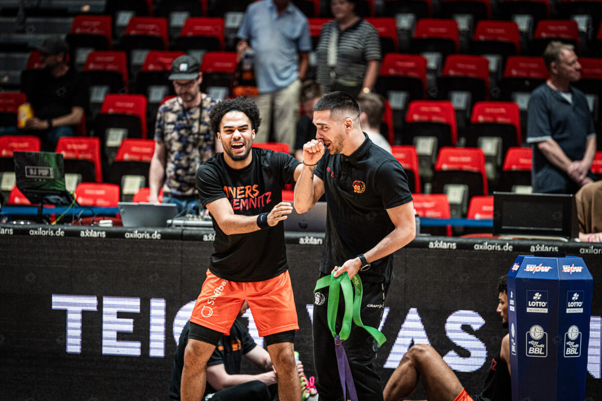 Niners Chemnitz vs. MHP RIESEN Ludwigsburg - 31. Spieltag - easyCredit BBL - Basketball Bundesliga - Basketball - Saison 2024/25 - 01.05.2025
