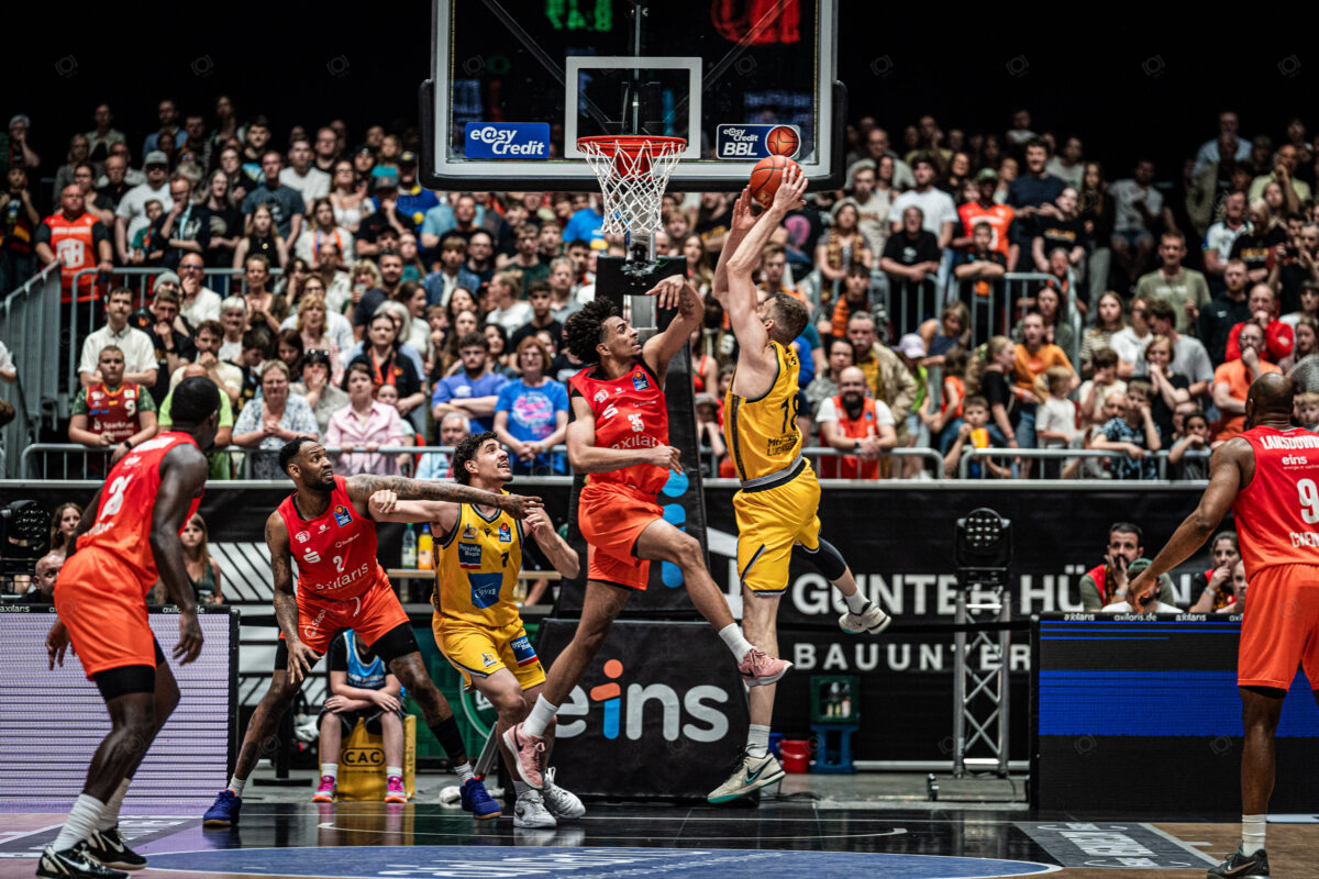 Niners Chemnitz vs. MHP RIESEN Ludwigsburg - 31. Spieltag - easyCredit BBL - Basketball Bundesliga - Basketball - Saison 2024/25 - 01.05.2025