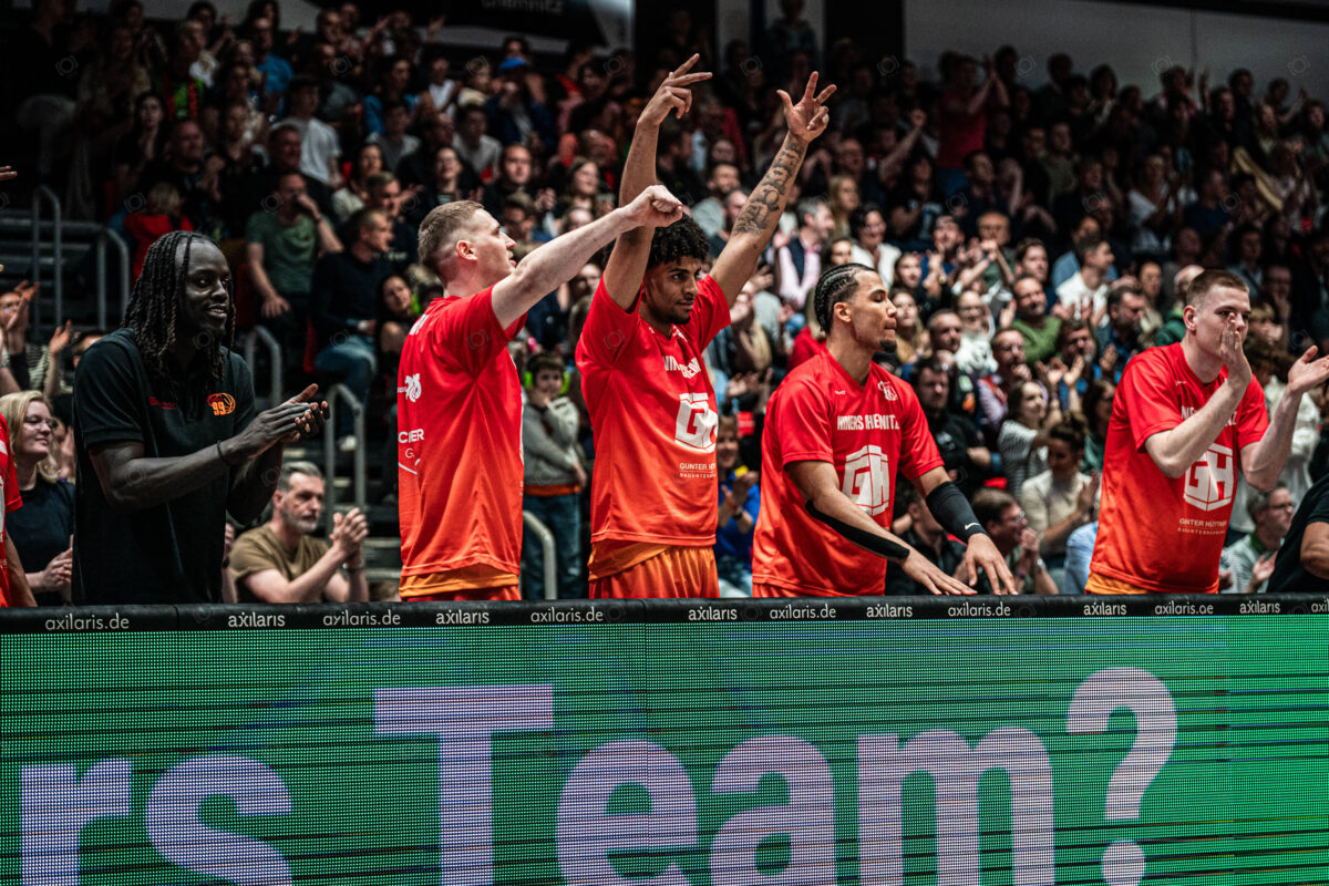 Niners Chemnitz vs. Rostock Seawolves - 32. Spieltag - easyCredit BBL - Basketball Bundesliga - Basketball - Saison 2024/25 - 04.05.2025